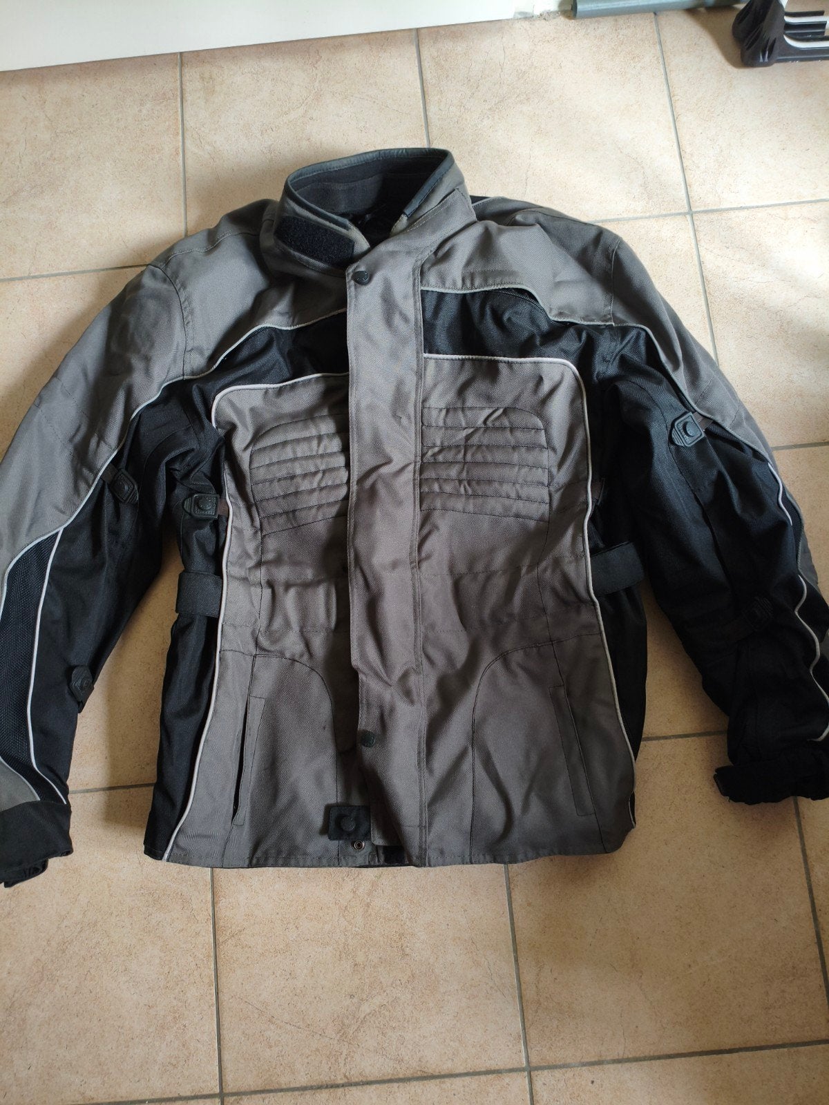Lookwell Motorjas textiel - grijs/zwart 3XL, Ophalen, Jas | textiel, Heren, Lookwell