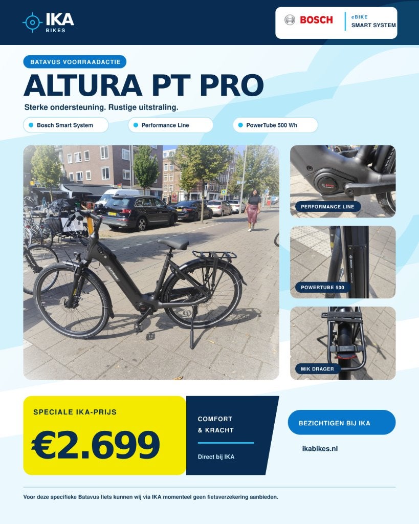Batavus Altura PT Pro Bosch Smart System v2 500Wh, Fietsen en Brommers, Elektrische fietsen, 51 tot 55 cm, Ophalen, Nieuw, Batavus