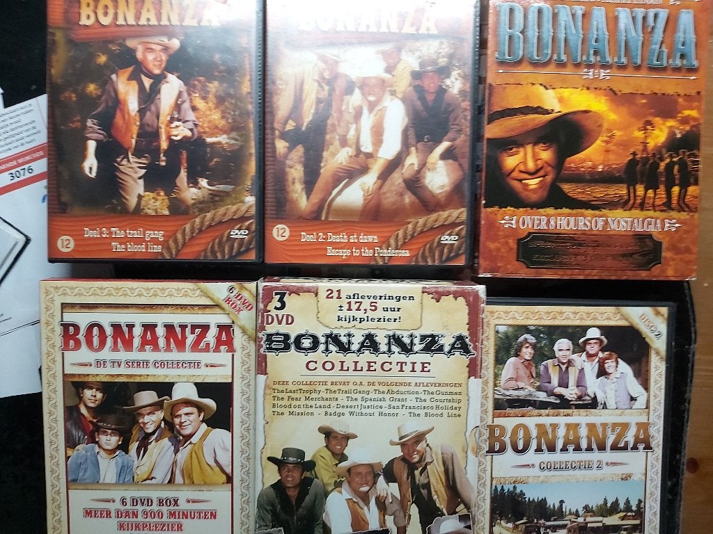 Bonanza  6 x, Alle leeftijden, Nederlands, Ophalen of Verzenden, Actie en Avontuur