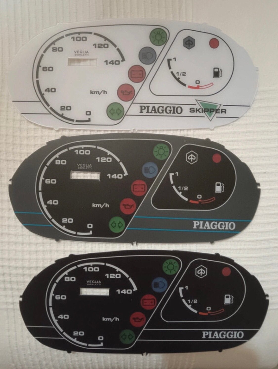 Piaggio skr skipper teller plaatje, Ophalen, Nieuw