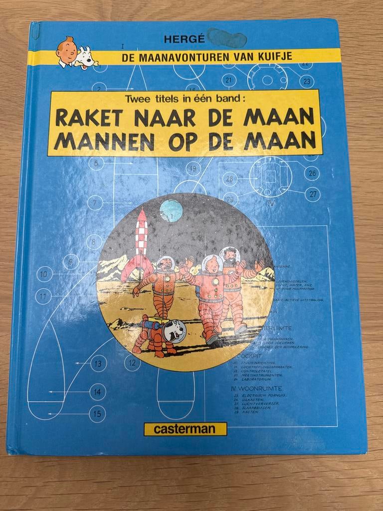 Kuifje: Raket naar de Maan & Mannen op de Maan (2-in-1), Eén stripboek, Ophalen of Verzenden, Gelezen