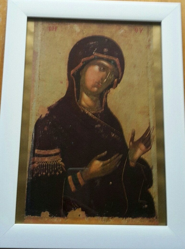 Icoon van Maria, Antiek en Kunst, Kunst | Schilderijen | Klassiek, Ophalen of Verzenden