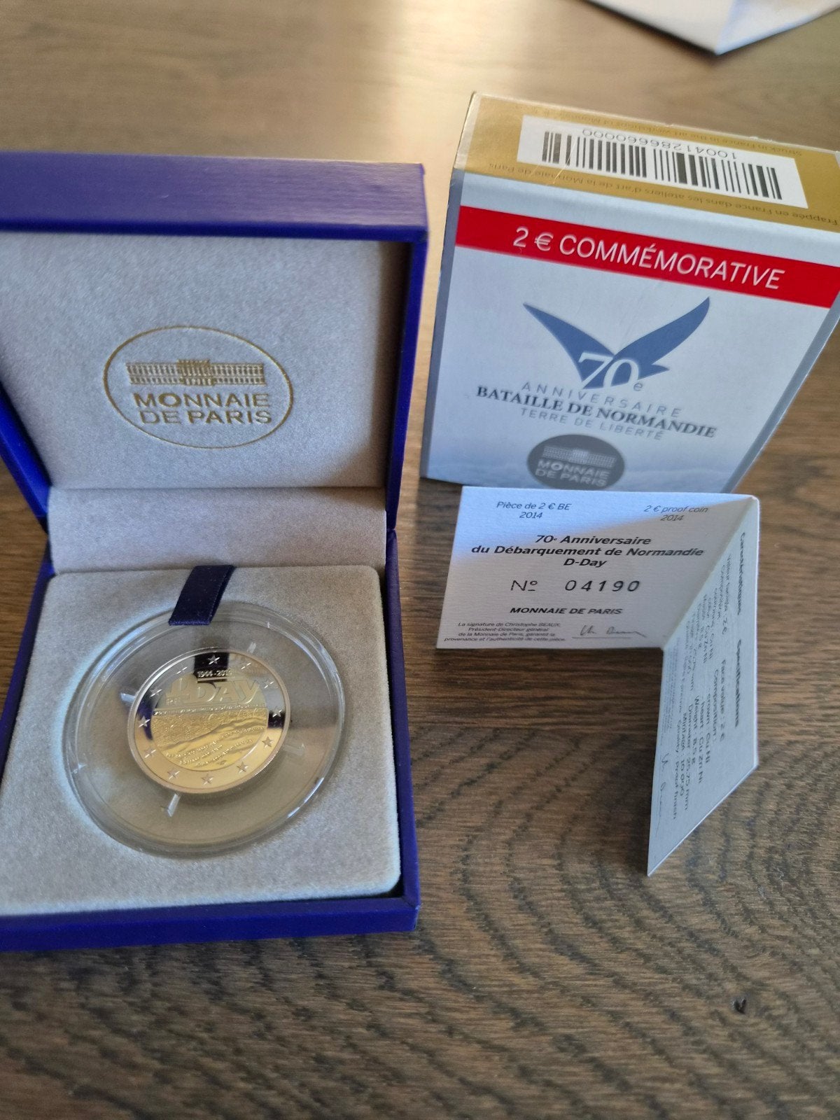 2 euro Proof D-Day 70e verjaardag 2014, Ophalen of Verzenden, Frankrijk, 2 euro, Losse munt