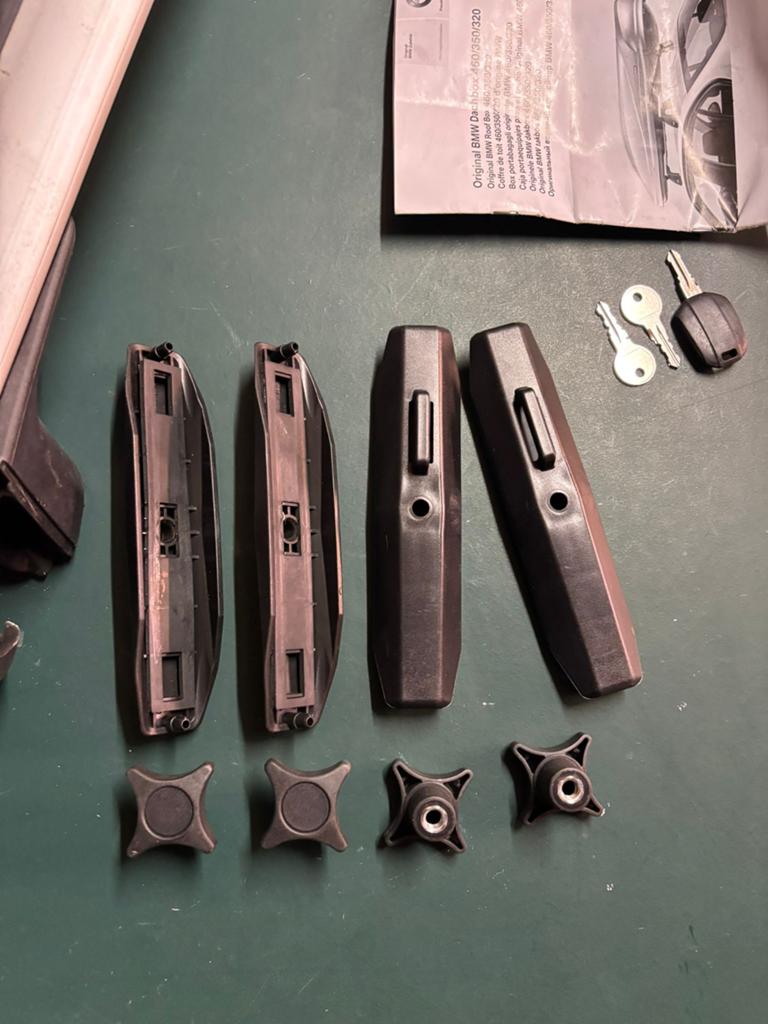 BMW Dakbox 460 liter en Dakdragers, Ophalen, Gebruikt