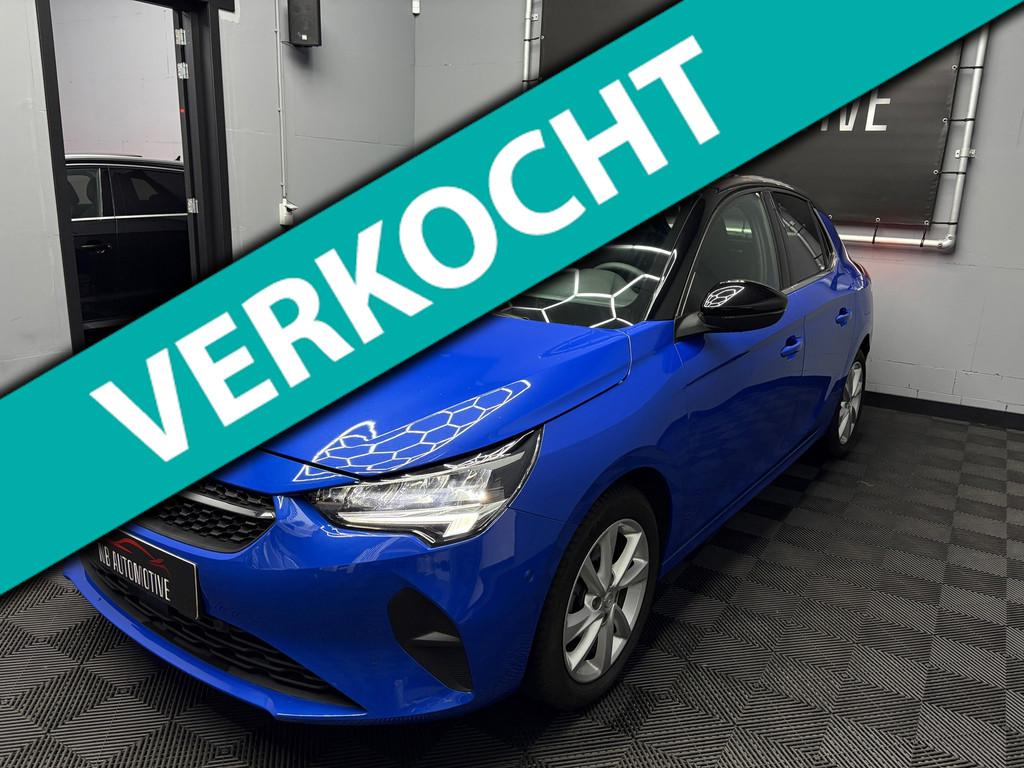 Opel Corsa 1.2 Elegance 2022 Aut, Auto's, Opel, Gebruikt, Blauw, 19 km/l, 3 cilinders