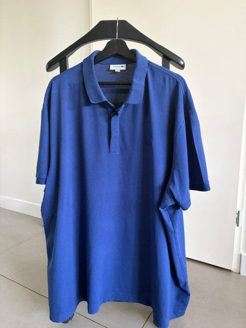 Lacoste polo paars/blauw XXL - Goede staat, Blauw, Lacoste, Overige maten, Ophalen of Verzenden