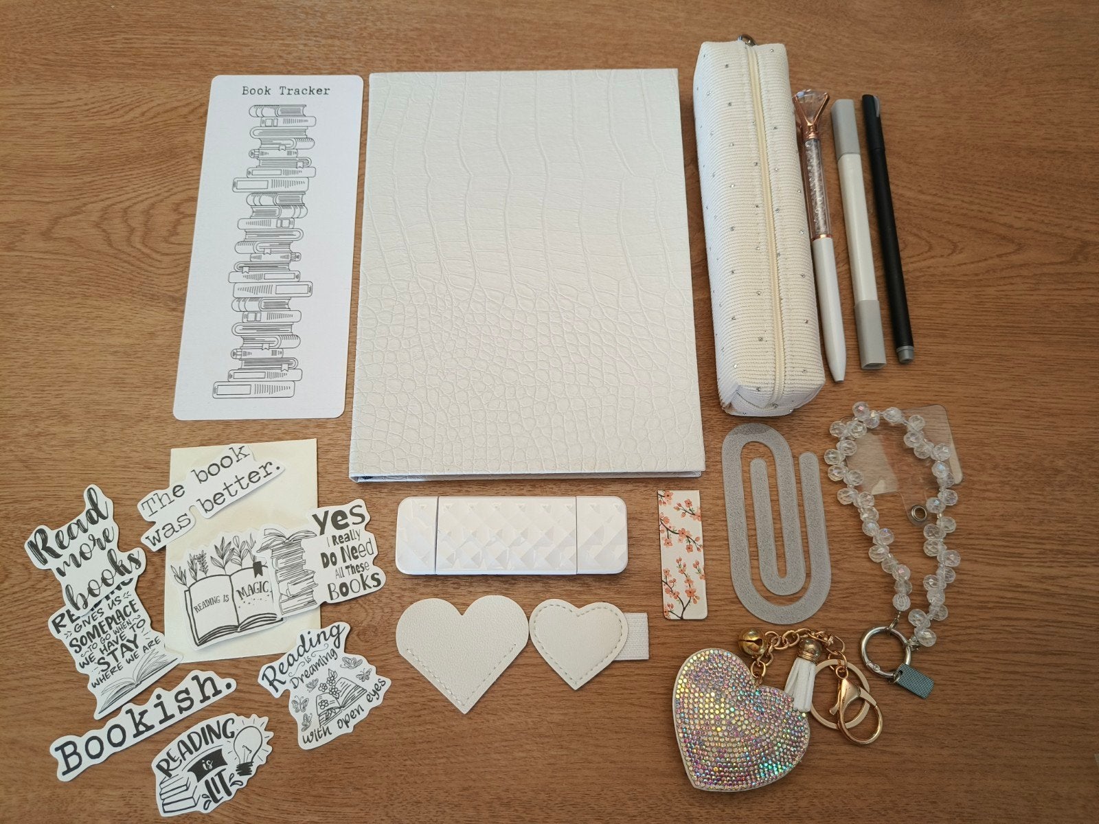 luxe lees set met usb leeslamp wit, Diversen, Schrijfwaren, Ophalen of Verzenden, Nieuw