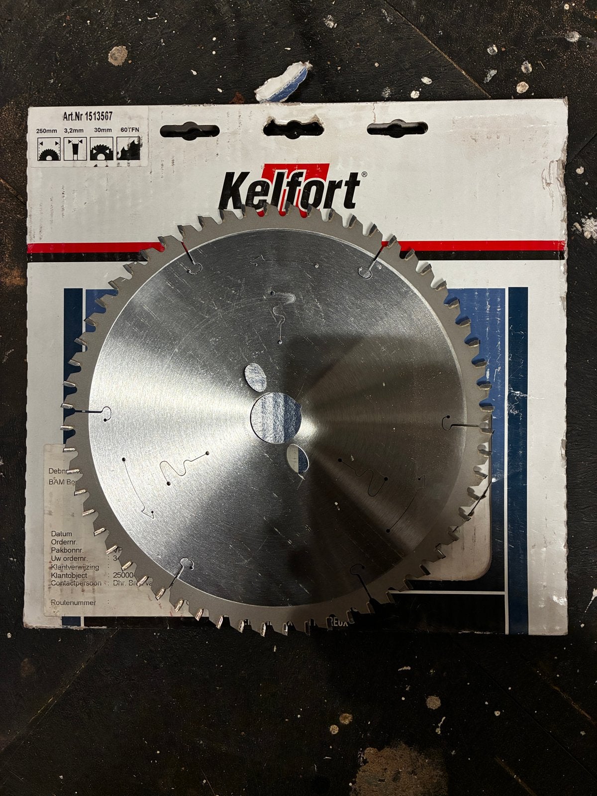Kelfort Cirkelzaagblad 260mm - Nieuw, Ophalen, Cirkelzaag, 70 mm of meer, Nieuw