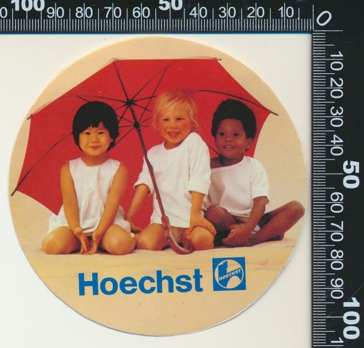Sticker: Hoechst, Ophalen of Verzenden, Zo goed als nieuw, Bedrijf of Vereniging