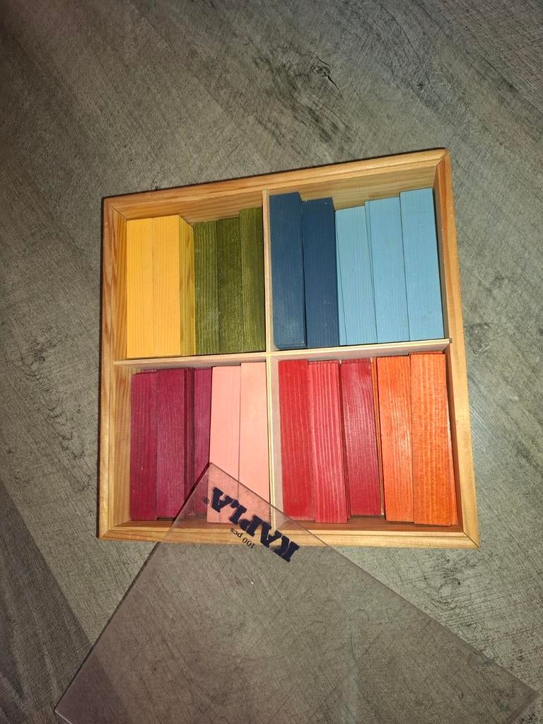 Kapla gekleurd – originele houten bak, Ophalen of Verzenden, Zo goed als nieuw