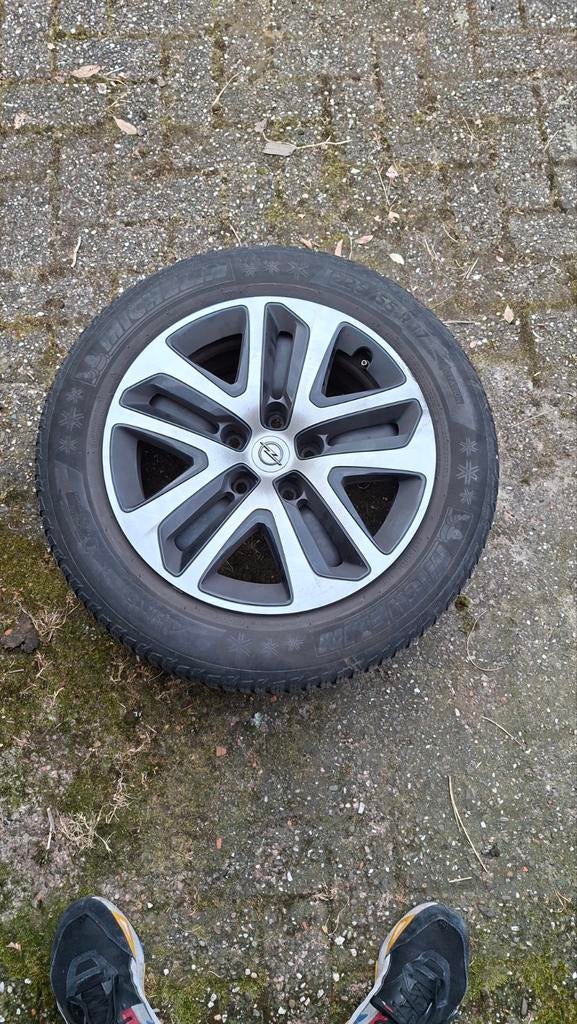 4 x GM Opel stalen velgen met TMPS sensoren, Auto-onderdelen, Banden en Velgen, Ophalen, Gebruikt, Banden en Velgen, 17 inch