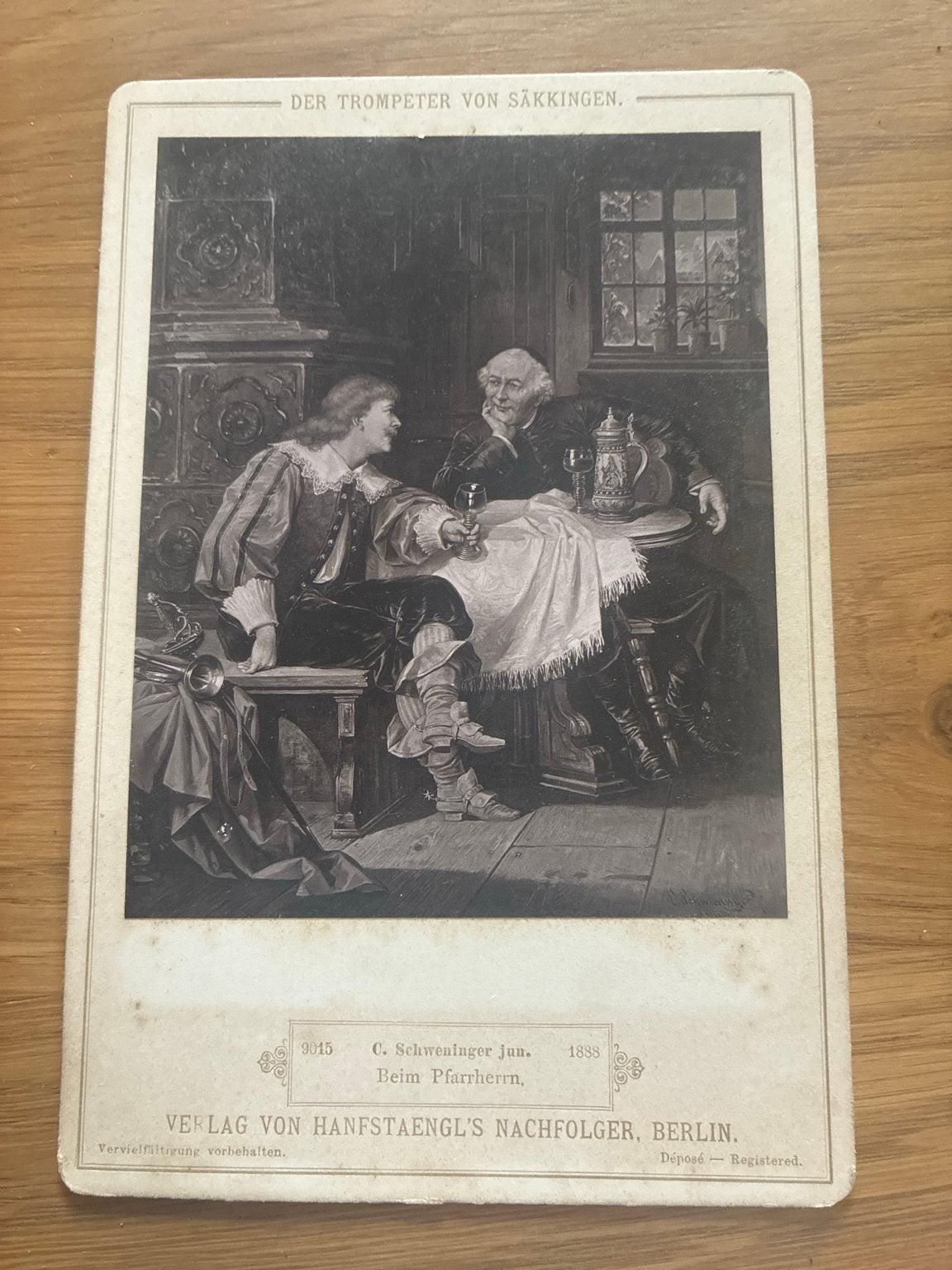 Antieke Kunstkaart 1888 Der Trompeter von Säckingen, Verzenden, Voor 1940, Gebruikt