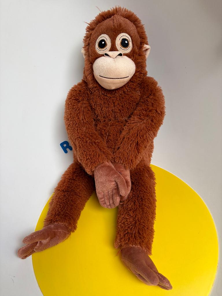 K1277 ikea aap groot formaat, Kinderen en Baby's, Speelgoed | Knuffels en Pluche, Ophalen of Verzenden, Zo goed als nieuw, Overige typen