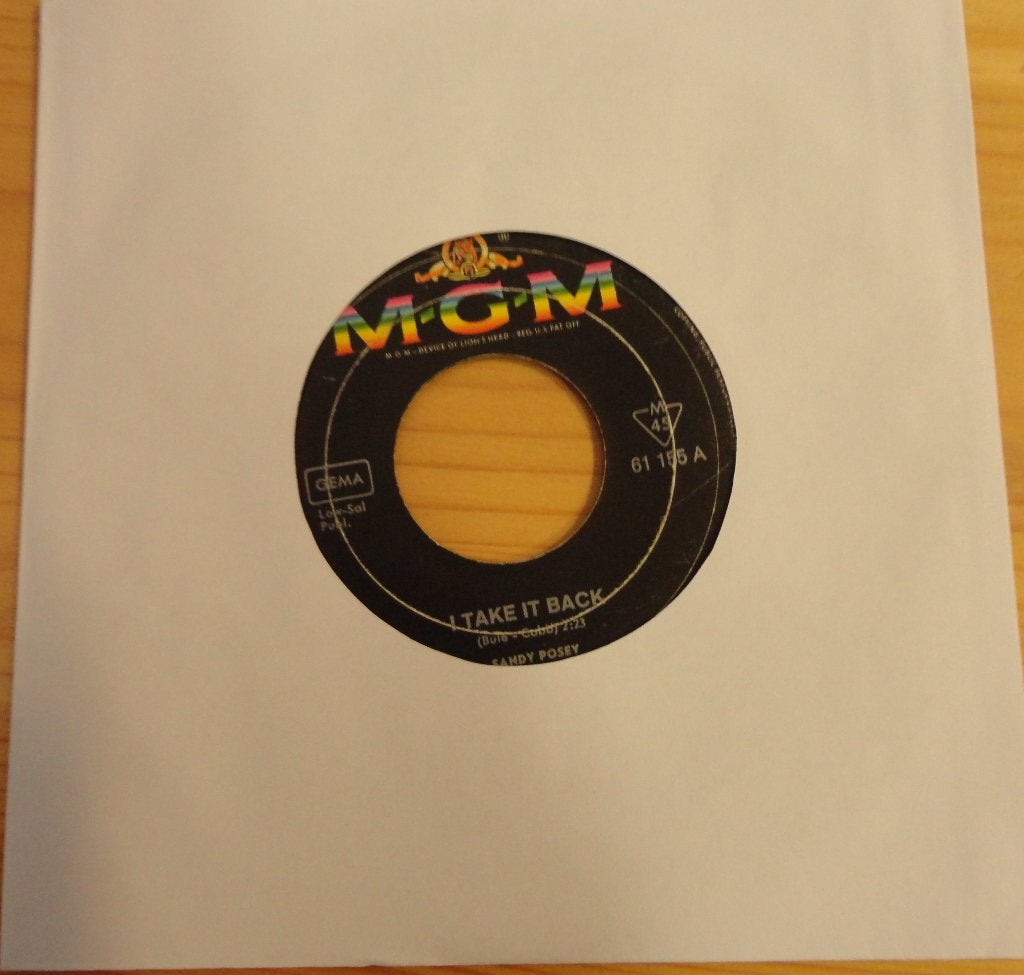 Sandy Posey > I take it back, Ophalen of Verzenden, Gebruikt, 7 inch, Pop