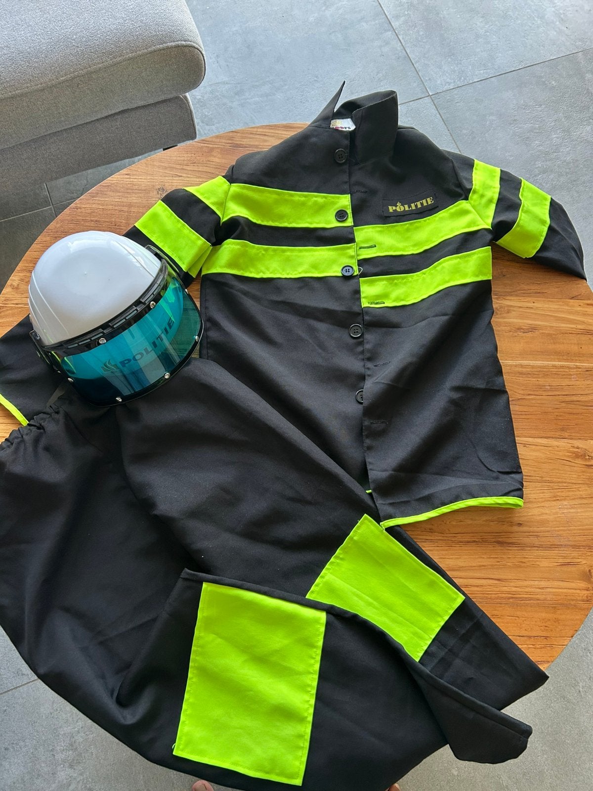 Verkleedkleren kinderen politie maat 152, Kinderen en Baby's, Ophalen, Zo goed als nieuw, 146 t/m 152, Jongen of Meisje