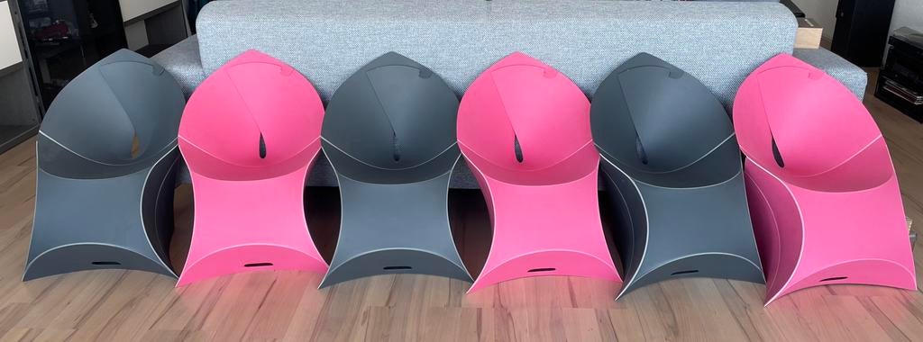 Flux chair junior 6 stuks €100,- samen, Kunststof, Ophalen of Verzenden, Zo goed als nieuw, Eén