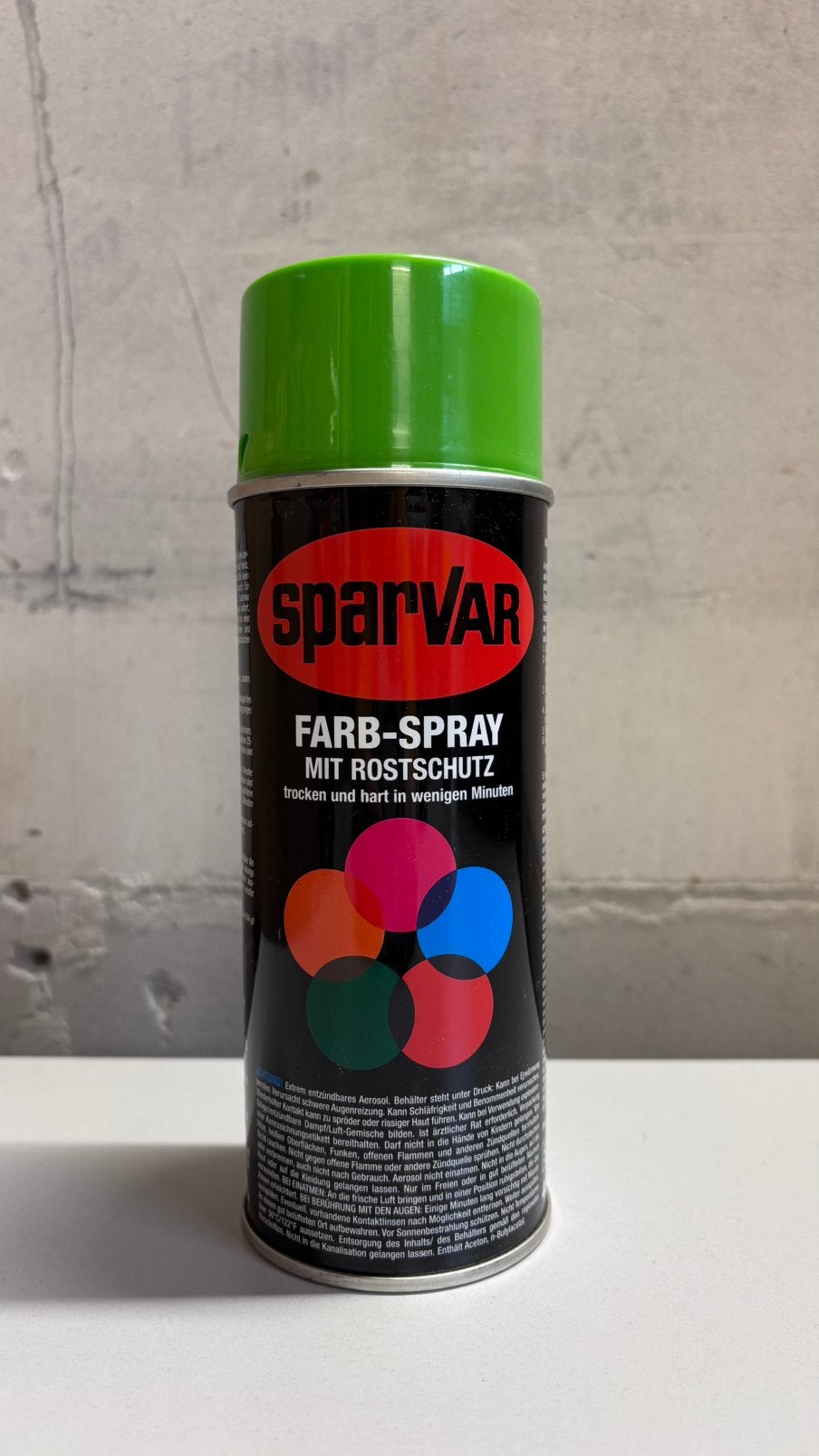 Spuitbus Sparvar Geelgroen graffiti, Ophalen of Verzenden