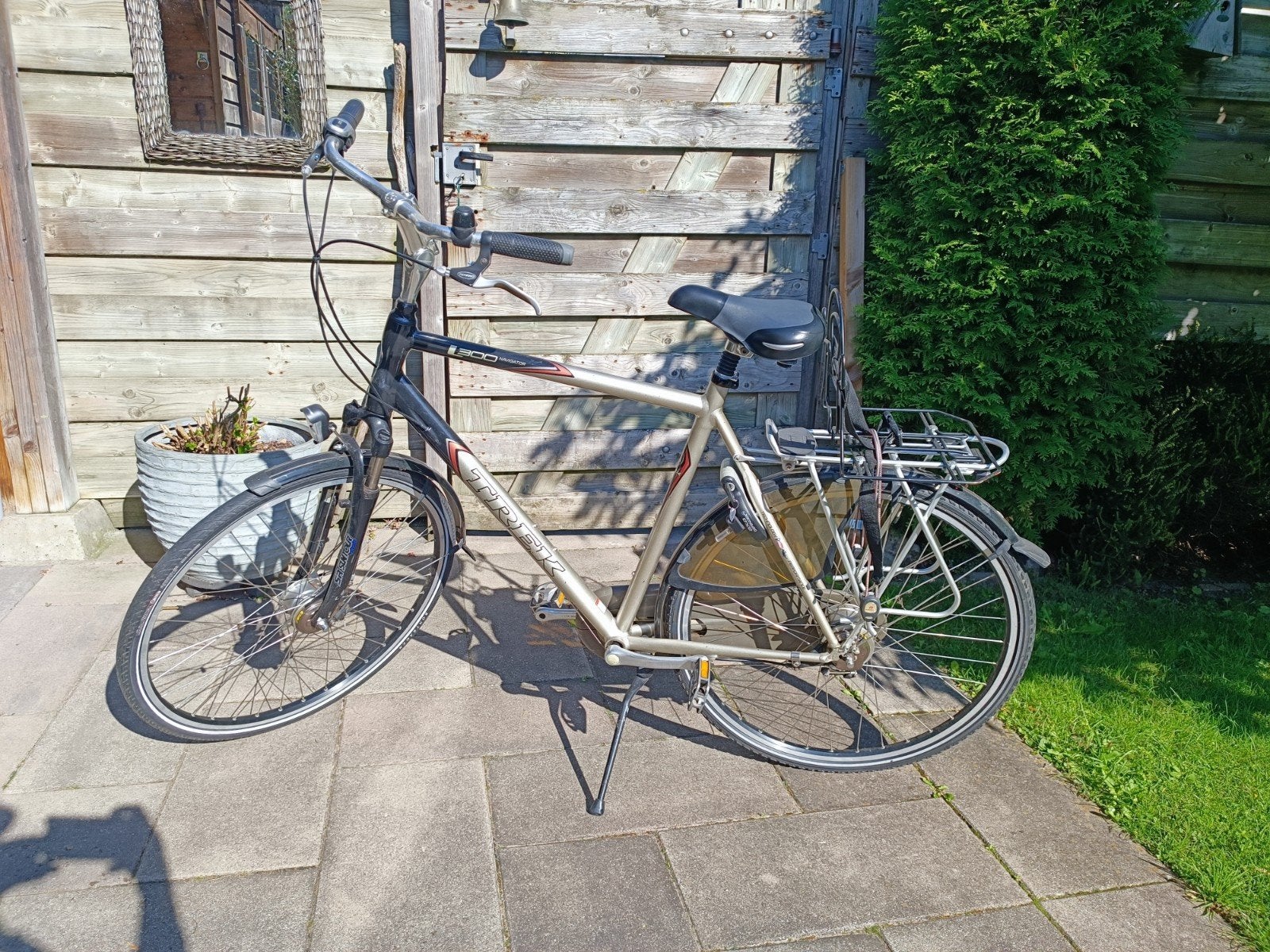 Trek herenfiets - Goede staat, Gebruikt, Versnellingen, 57 tot 61 cm, Trommelrem