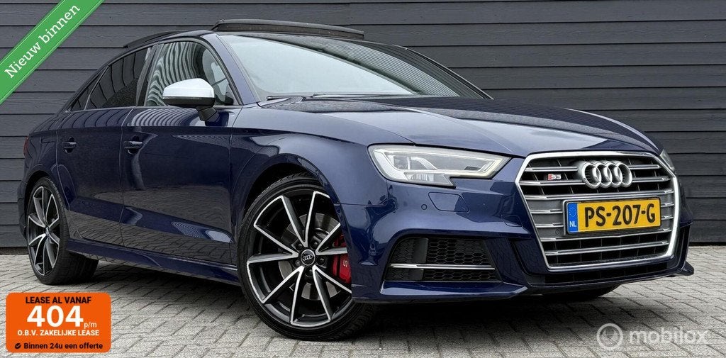 Audi S3 Limousine 2.0 TFSI quattro RS-zetels/Pano.dak/B&O/Dr, Auto's, Audi, Automaat, Gebruikt, Euro 6, 4 cilinders