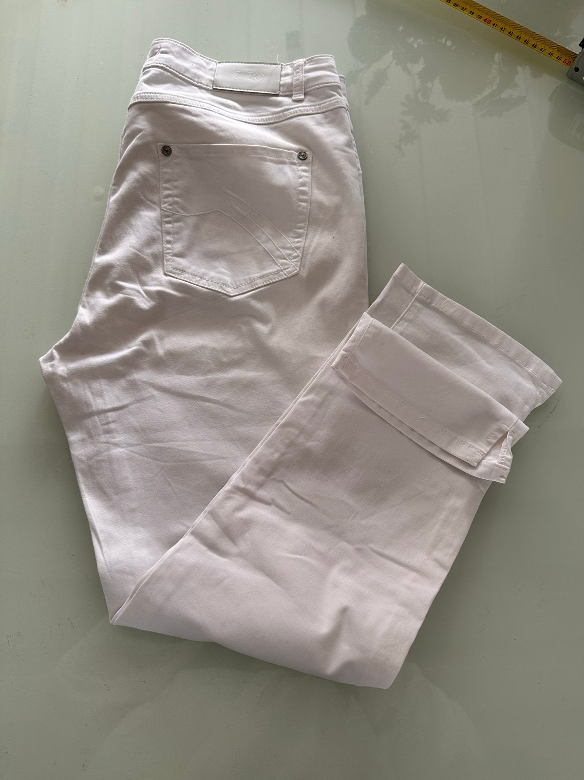 Witte ZIZO zomerbroek - Maat 48 (XL), Wit, Maat 46/48 (XL) of groter, Ophalen of Verzenden, Zo goed als nieuw