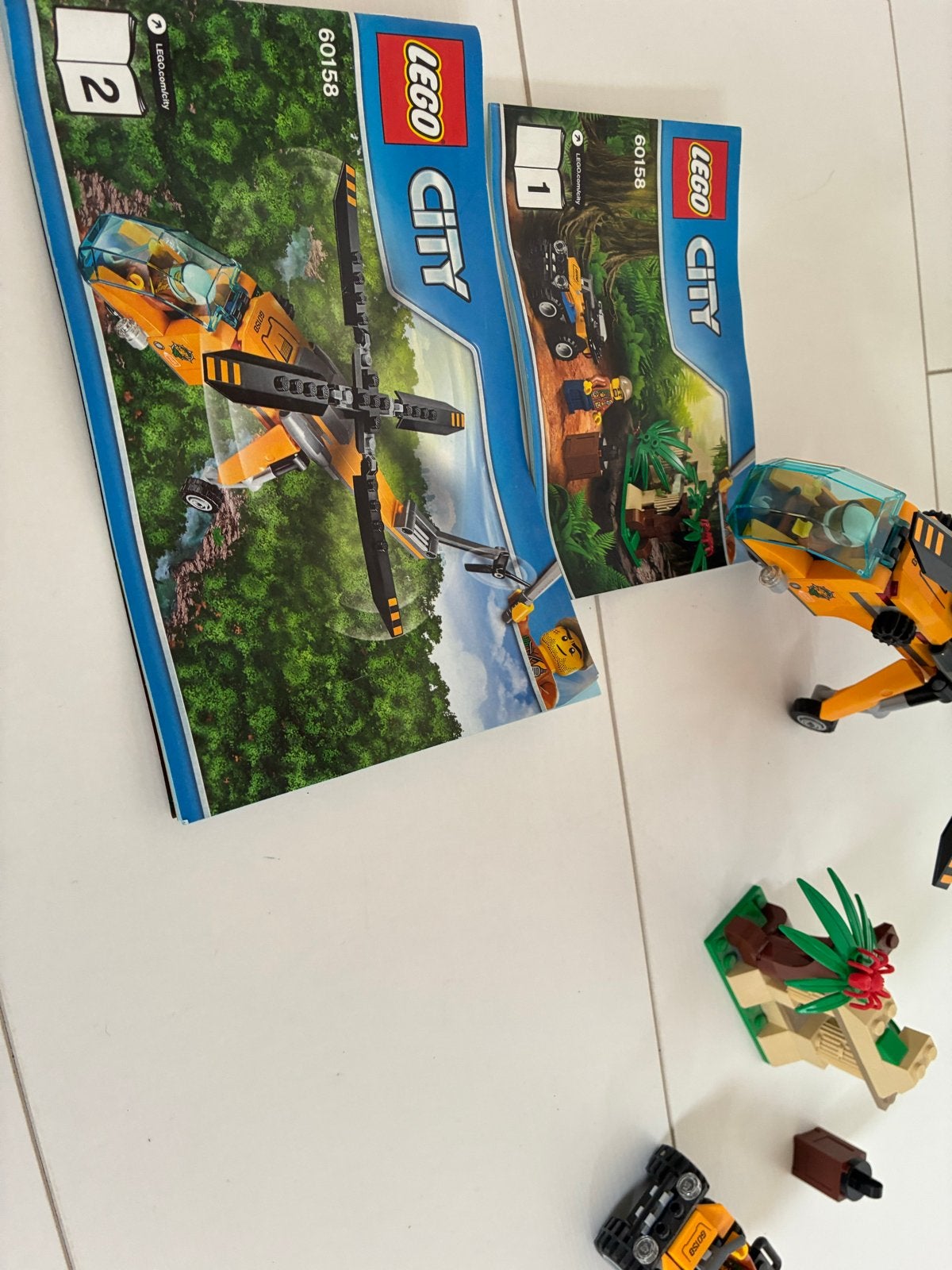 Lego City Jungle Buggy en Helikopter (60158), City, Lego, Ophalen of Verzenden, Zo goed als nieuw