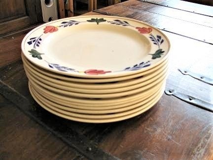 Boerenbont diner bord 24 cm Boerenbond, Gebruikt, Landelijk/Boerenbont, Ophalen of Verzenden, Bord(en)