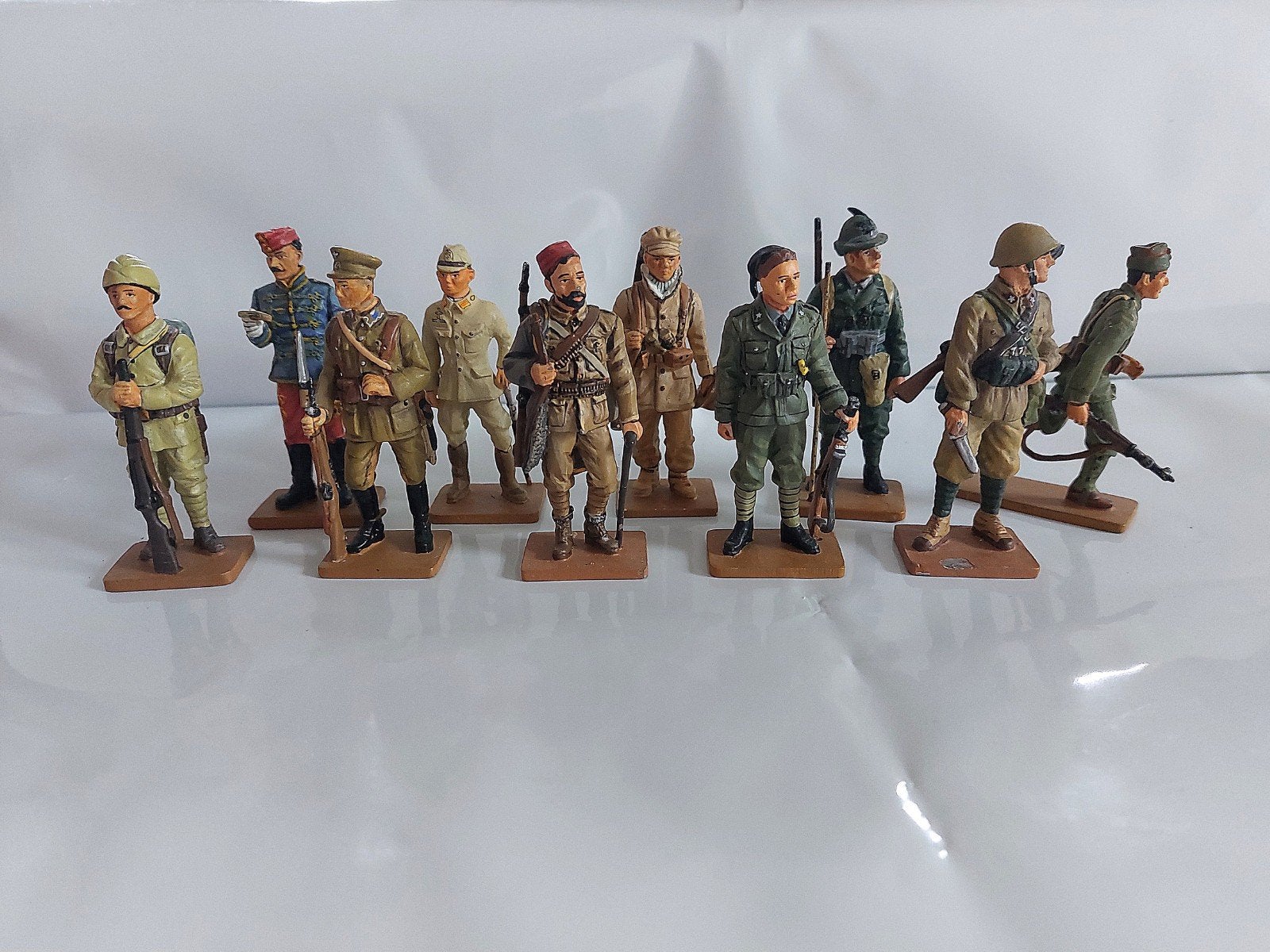 10 Del Prado tinnen soldaten - Italië, Spanje, Griekenland, Verzamelen, Ophalen of Verzenden, Landmacht, Overige gebieden, Miniatuur of Beeldje