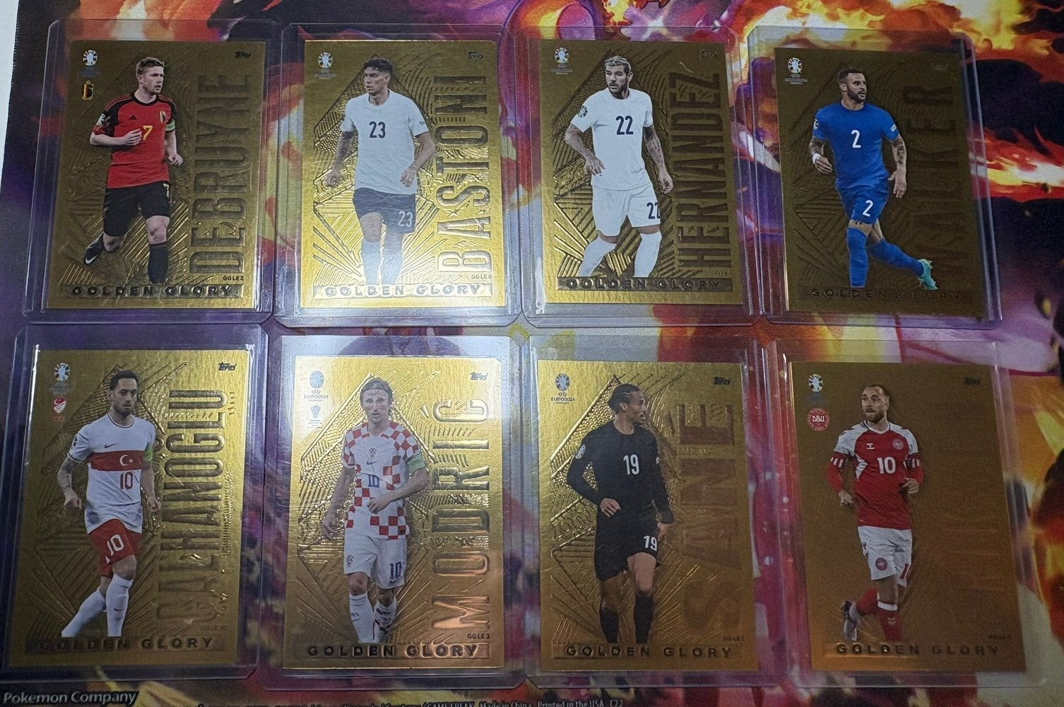 Topps Golden Glory (EK 2024) set 8/10 kaarten, Verzenden, Zo goed als nieuw, Meerdere plaatjes