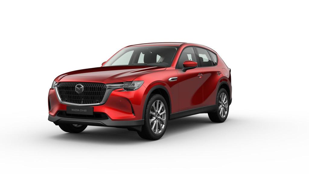Mazda CX-60 2.5 e-SkyActiv PHEV Excl-line Buss Ed | NAVI | B, Auto's, Automaat, Stof, Zwart, 4 cilinders