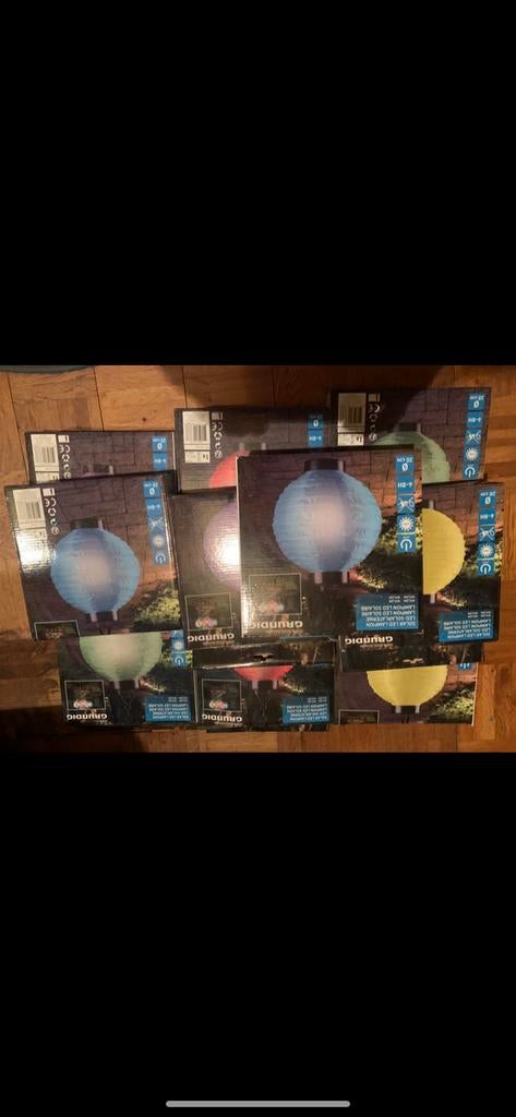 Grundig Solar LED Lampionnen - Diverse Kleuren, Ophalen of Verzenden, Zo goed als nieuw, Overige