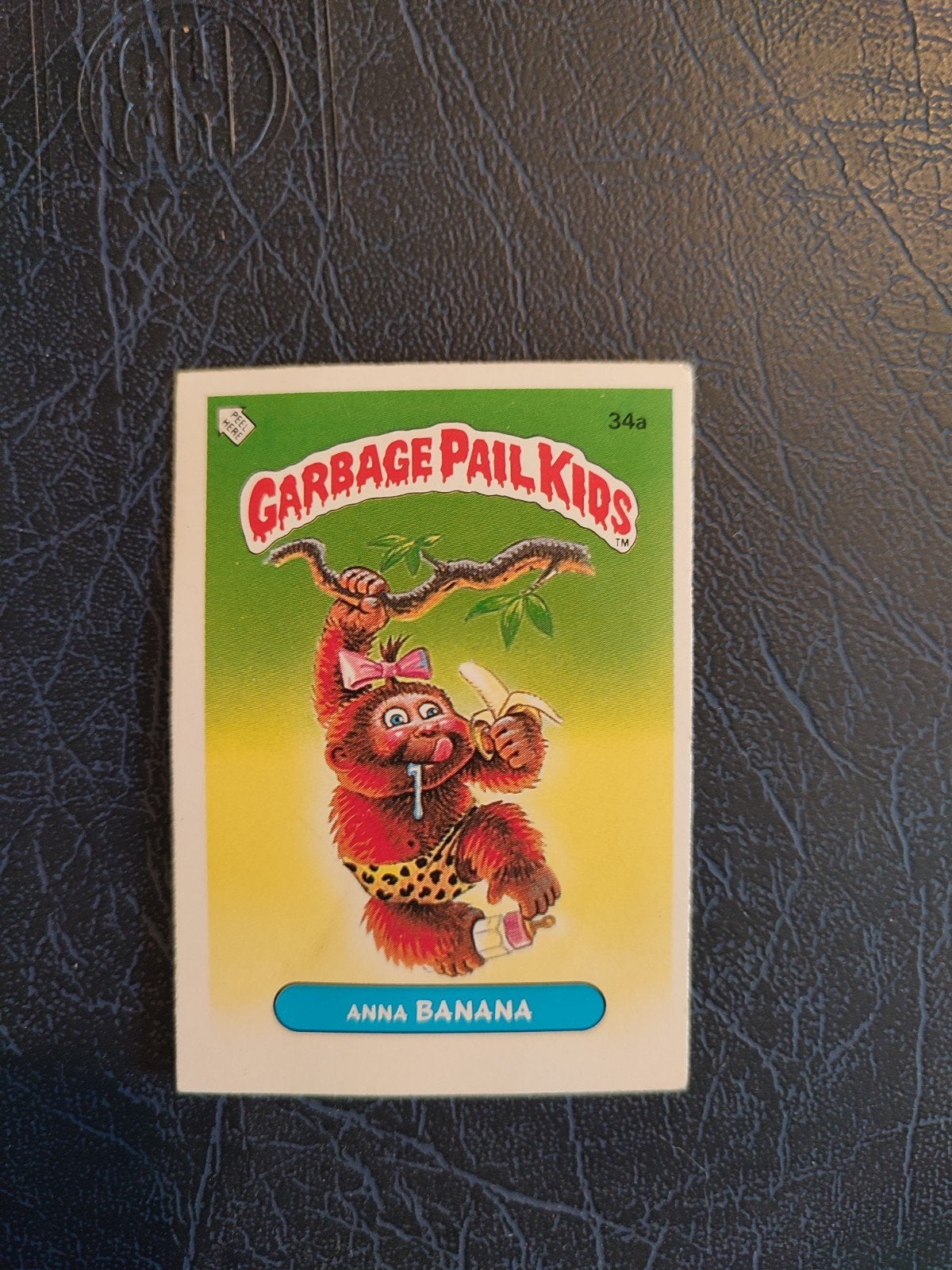 1985 Dutch Topps Garbage Pail Kids OS1 Anna Banana, Ophalen, Zo goed als nieuw, Speelkaart(en)