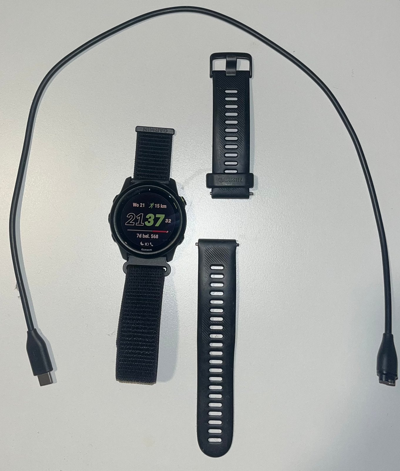 Garmin forerunner 745 sporthorloge, Sieraden, Tassen en Uiterlijk, Zwart, Ophalen of Verzenden, Zo goed als nieuw, GPS