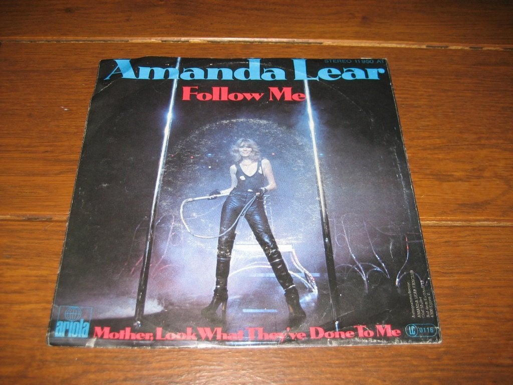 Amanda lear follow me, Cd's en Dvd's, Vinyl Singles, Ophalen of Verzenden, Gebruikt, 7 inch, Pop