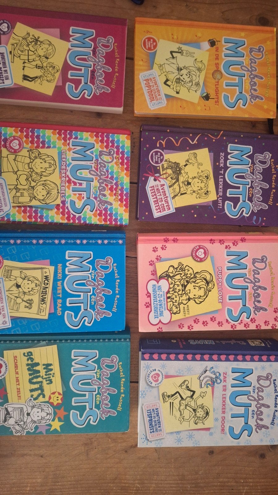 Dagboek van een Mutsvolume 1-5, 10, 12 Rachel Renée Russell, Boeken, Ophalen, Zo goed als nieuw