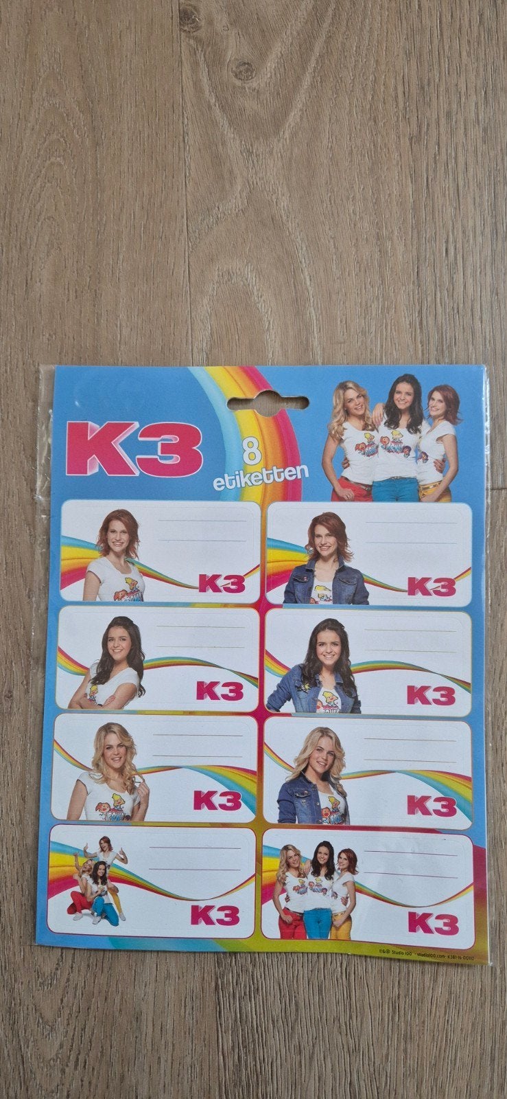 8 k3 etiketten, Ophalen of Verzenden, Nieuw, Meerdere stickers