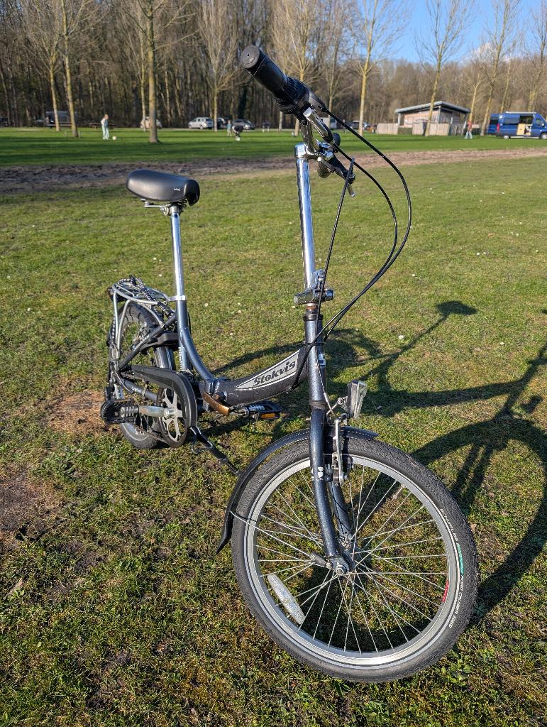 Stokvis vouwfiets, Gebruikt, 16 tot 18 inch, Versnellingen, Totaal opvouwbaar