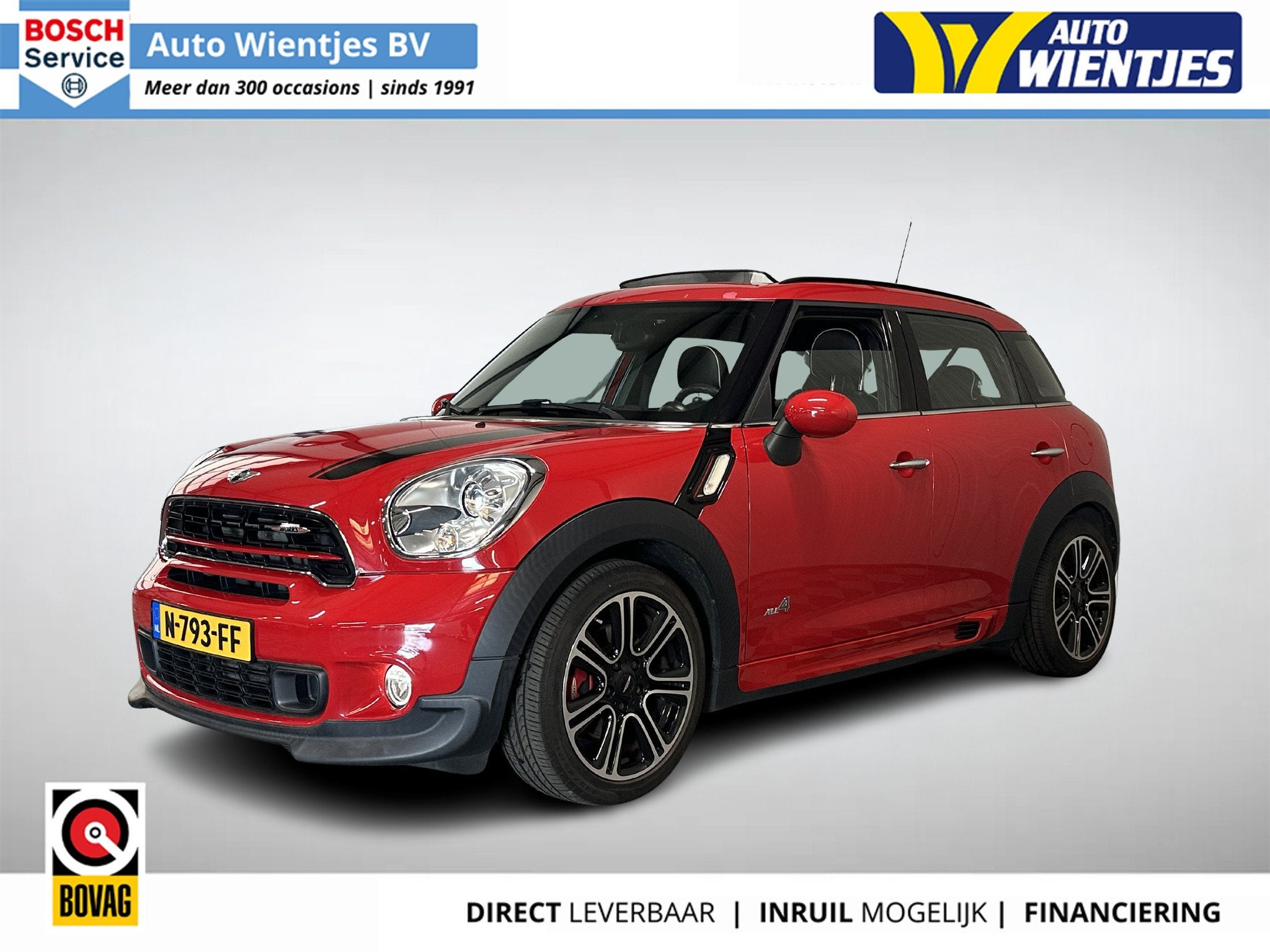 Mini Mini Countryman 1.6 John Cooper Works ALL4 | Leer | Pan, Auto's, 1380 kg, Gebruikt, Euro 6, Vierwielaandrijving