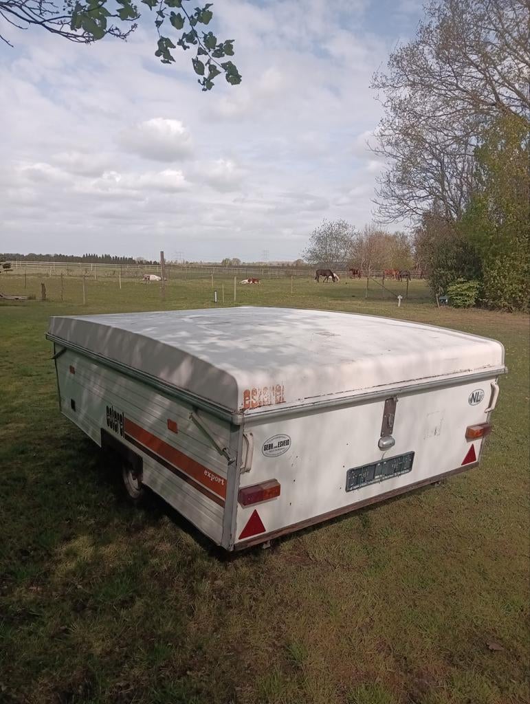 Retro vouwcaravan inclusief inboedel, Ophalen of Verzenden