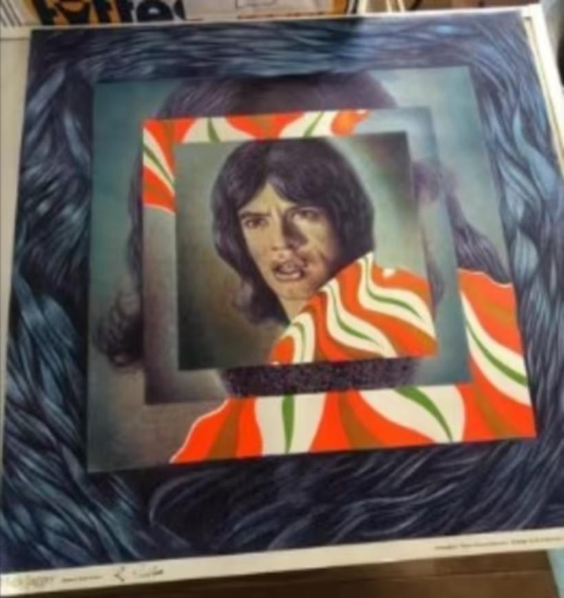 Mick jagger poster rudi distler jaren 80 (rek), Ophalen of Verzenden, Zo goed als nieuw, A1 t/m A3