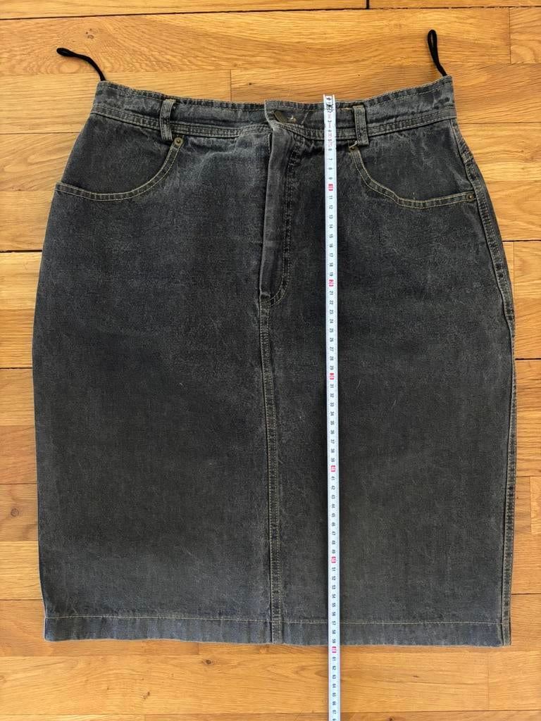 Rok Rosner grijs/blauw katoen denim maat 42 60 cm lang, Kleding | Dames, Rokken, Blauw, Maat 42/44 (L), Ophalen of Verzenden, Zo goed als nieuw