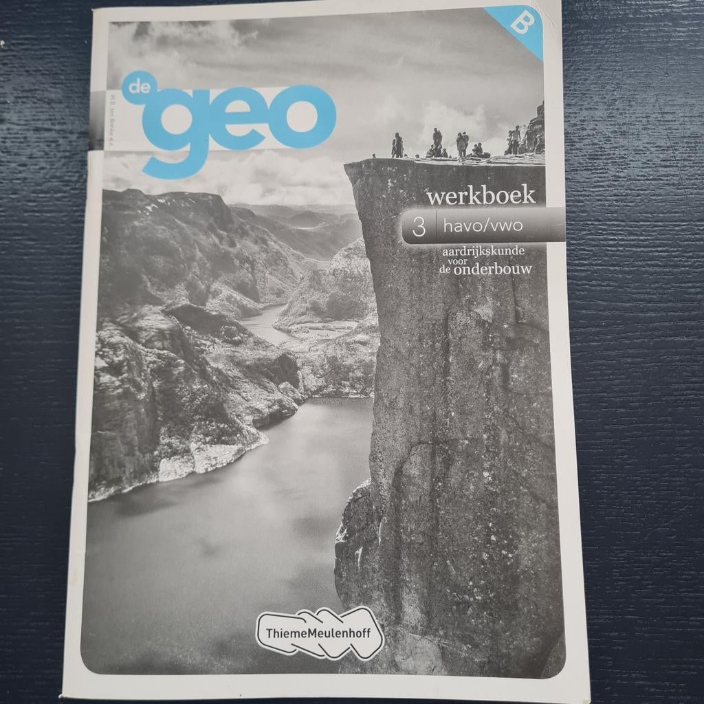 De Geo Werkboek 3 Havo/Vwo Aardrijkskunde Onderbouw, Boeken, Ophalen of Verzenden, Zo goed als nieuw, HAVO, Aardrijkskunde