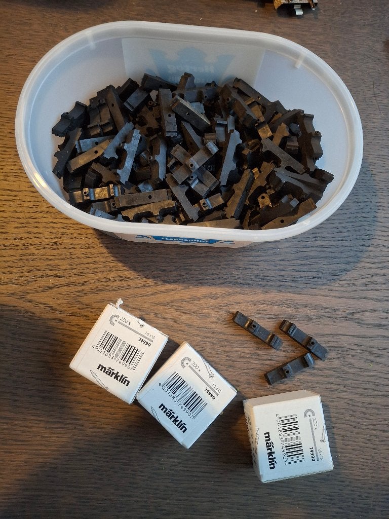 Marklin 7171 H0 Geluidsdempers M-rails, Wisselstroom, Gebruikt, Rails, Ophalen of Verzenden