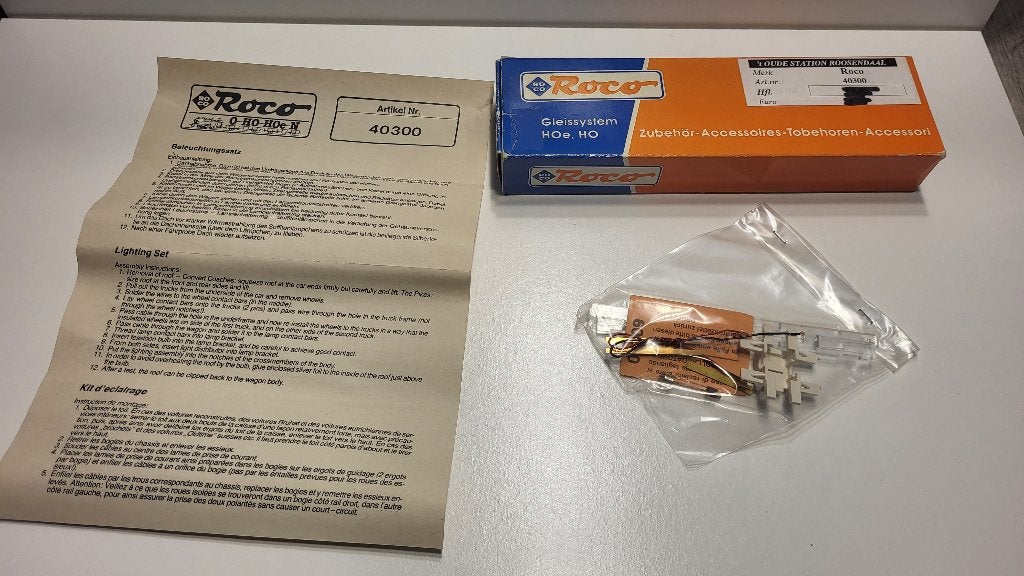 Roco 40300 - Verlichtingsset, Gelijkstroom, Overige typen, Nieuw, Ophalen of Verzenden