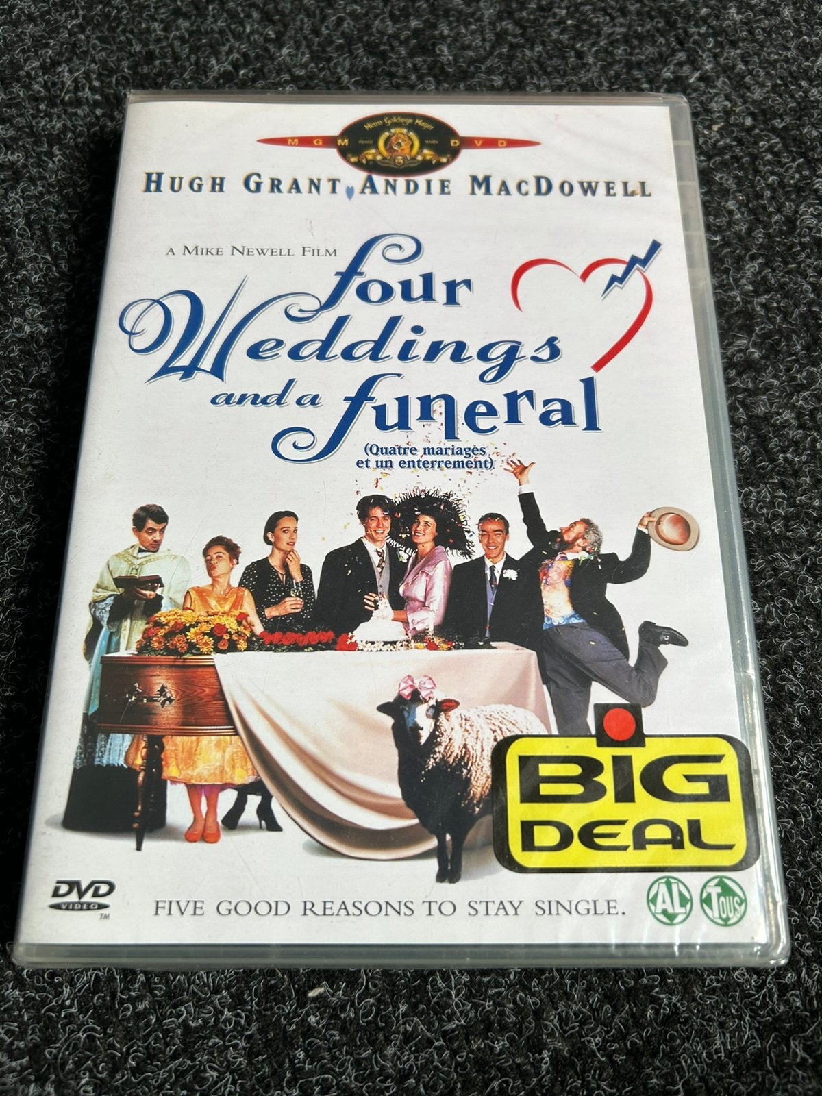 Four weddings and a funeral op dvd (seal), Cd's en Dvd's, Alle leeftijden, Ophalen of Verzenden, Nieuw in verpakking