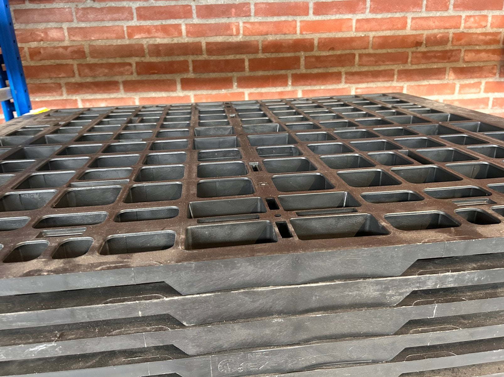 12 kunststof pallets 120x 120 cm, Ophalen, 100 cm of meer, 60 cm of meer, Overige typen