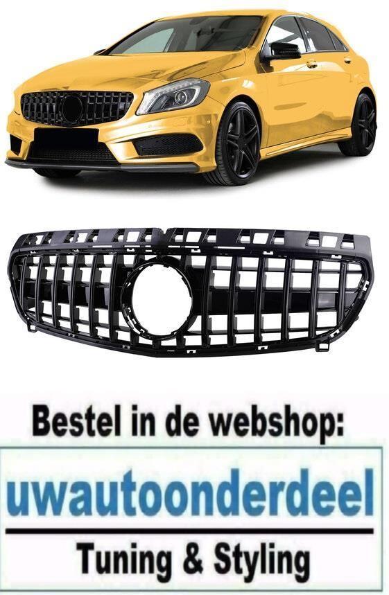 Grill Glans Zwart Geschikt Voor MB A Klasse W176 2012 t/m 20
