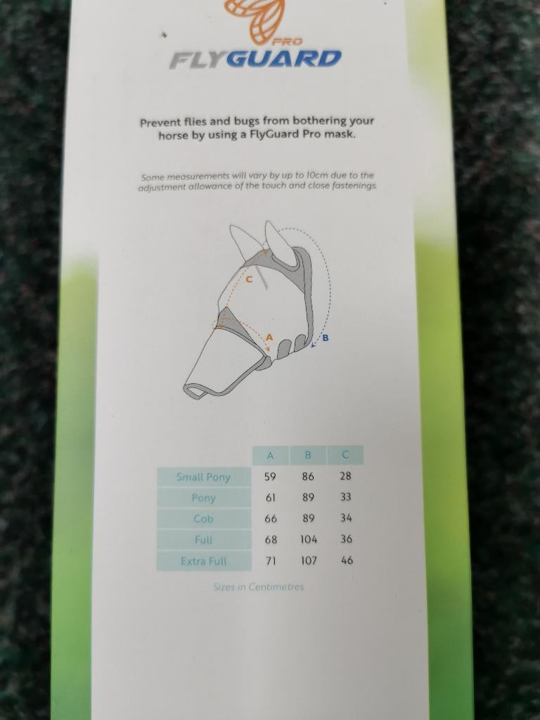Shires vliegenmasker 6676 aqua maat sm pony/pony, Eu, Ophalen of Verzenden, Shires, Eu
