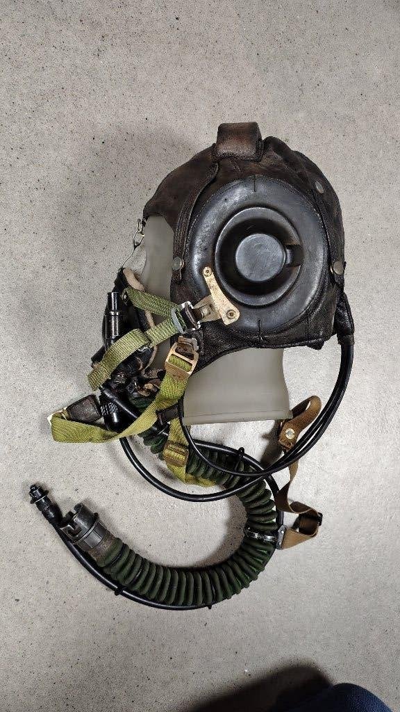 Piloten cap Helm zuurstof masker, Ophalen of Verzenden, Landmacht, Overige gebieden, Helm of Baret