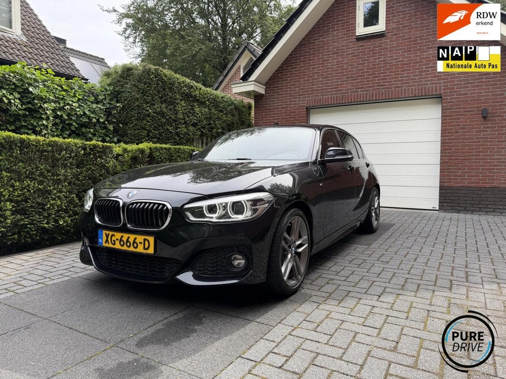 BMW 1-serie 118i M Sport Edition | LCI | PDC |Bj.2019 | Leer, Auto's, BMW, Gebruikt, Met garantie (alle), Zwart, Bedrijf