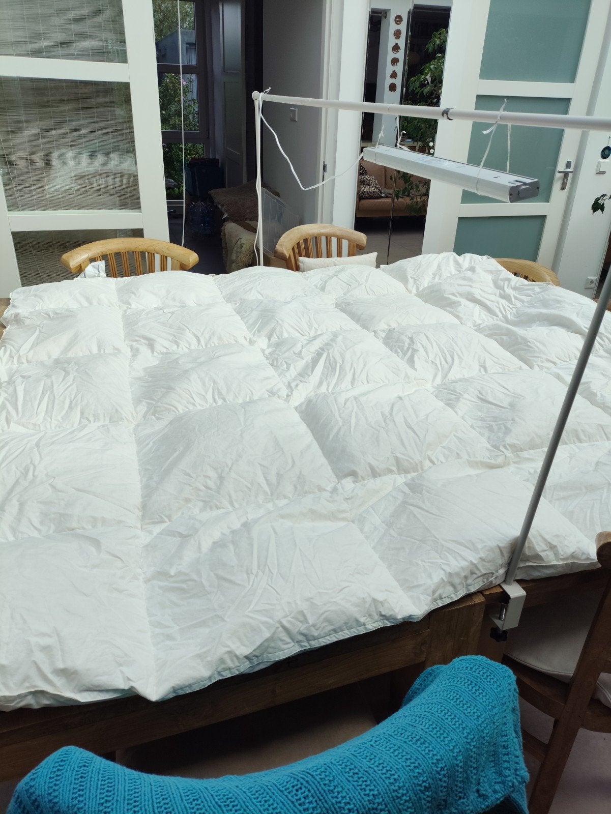 Gewassen donzen dekbed 200x200 cm, Wit, Tweepersoons, Dons en Veren, IKEA